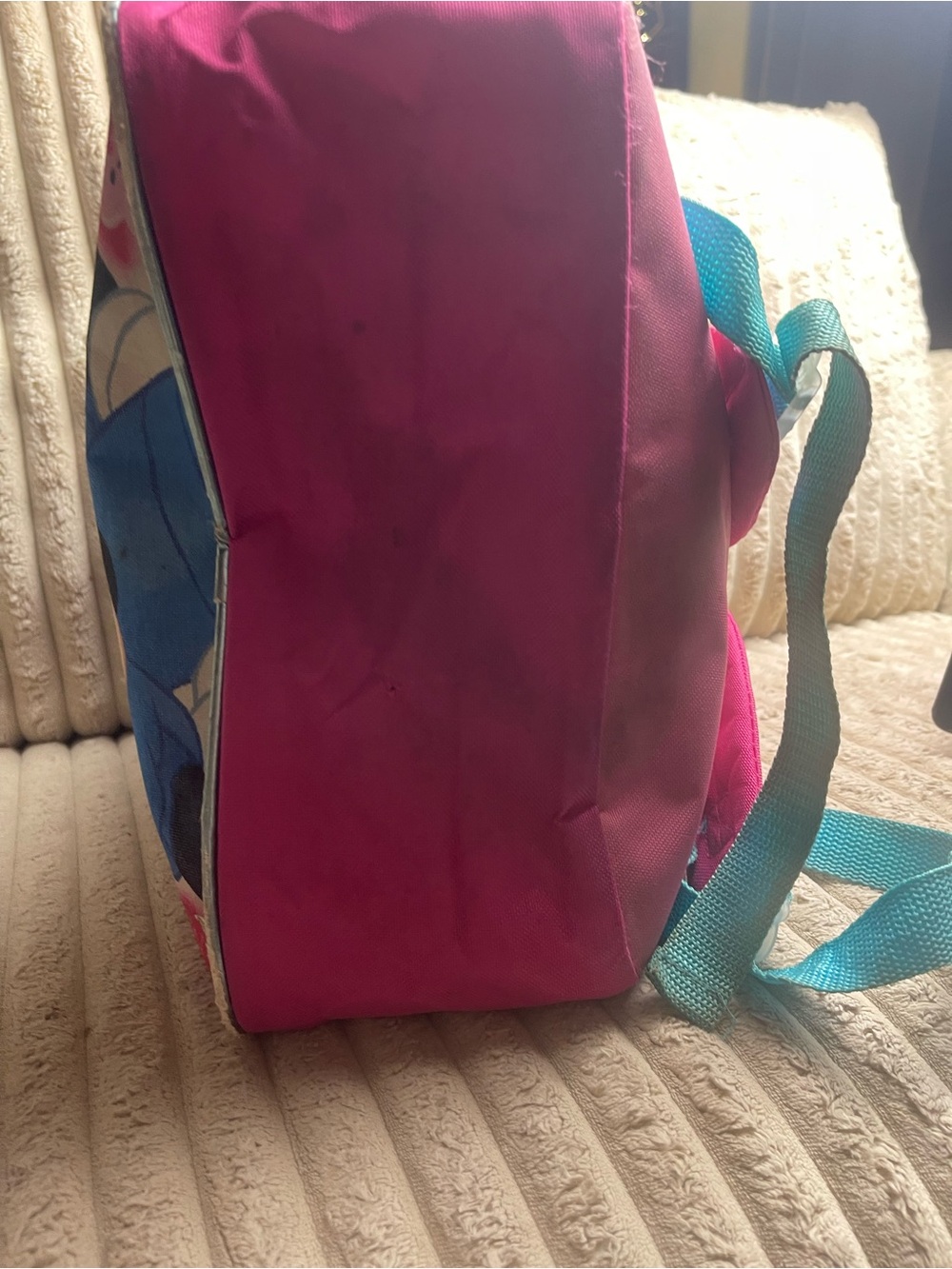 Disney Minnie Mouse Girls Backpack Pink Rainbow Heart Sequin Bow School - Picture 6 of 8